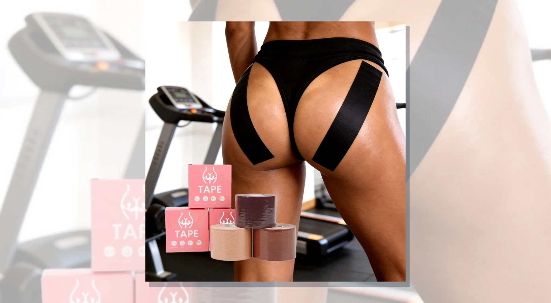 Invisible butt lifting tape for shaping under outfits