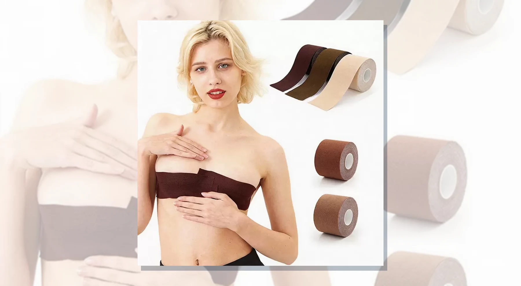 Long lasting adhesive breast tape for private-label supply