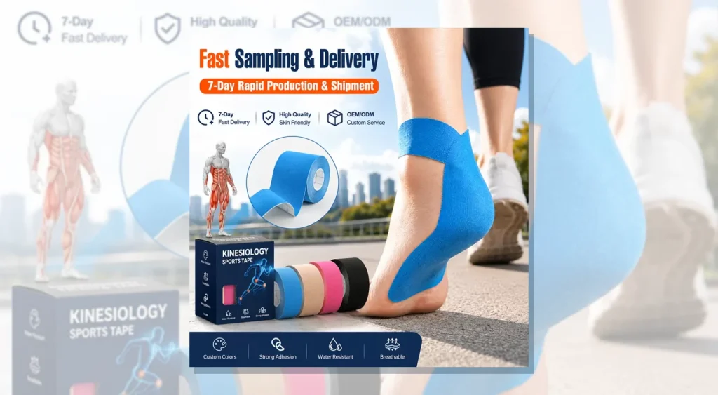 Sports ankle bandage tape for reliable exercise support