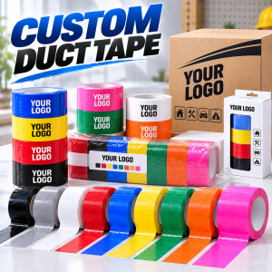 Custom Duct Tape Wholesale Private Label Heavy Duty Waterproof Colored Cloth Tape for Repair Packaging